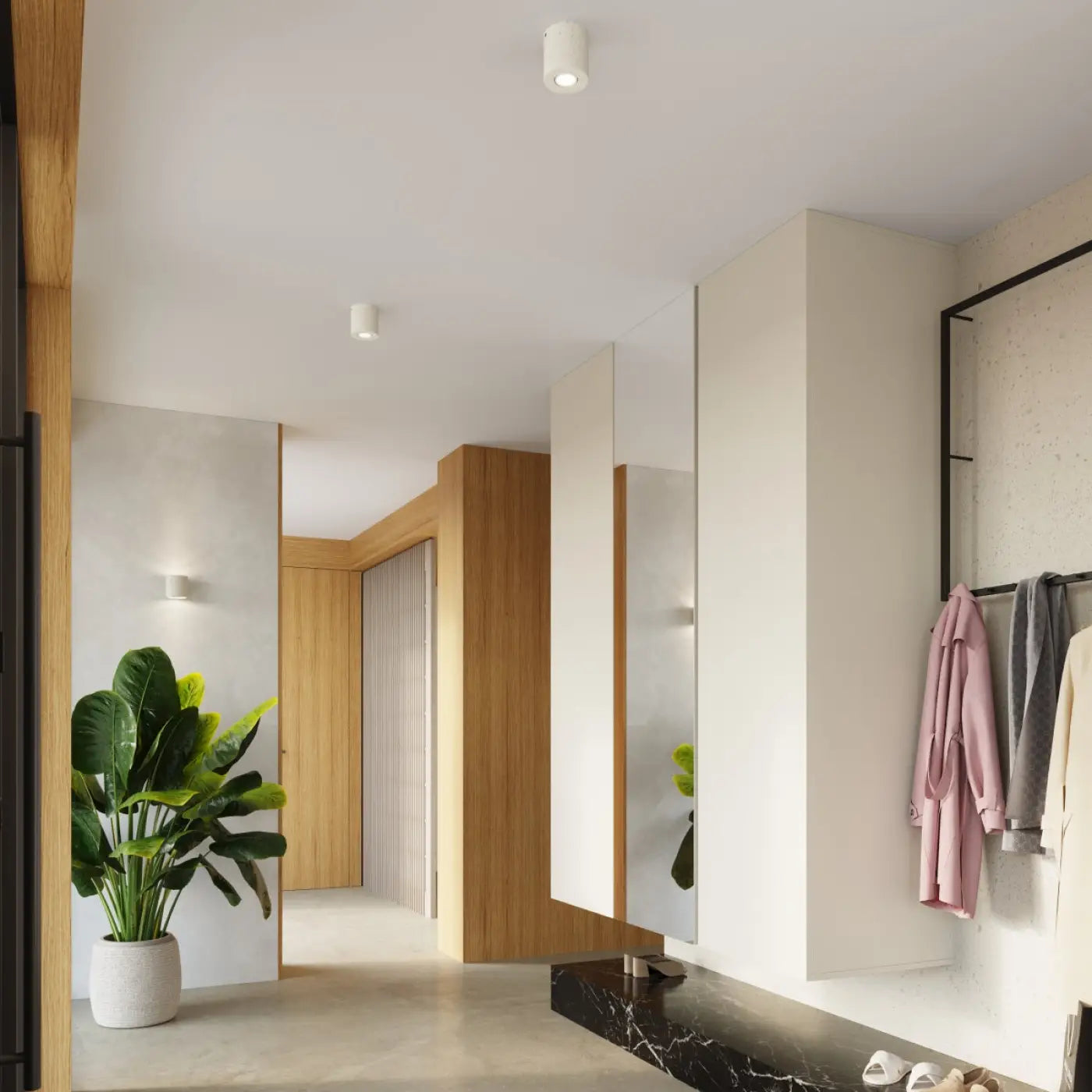 Applique Murale Chic - Orbis Béton (Beige)