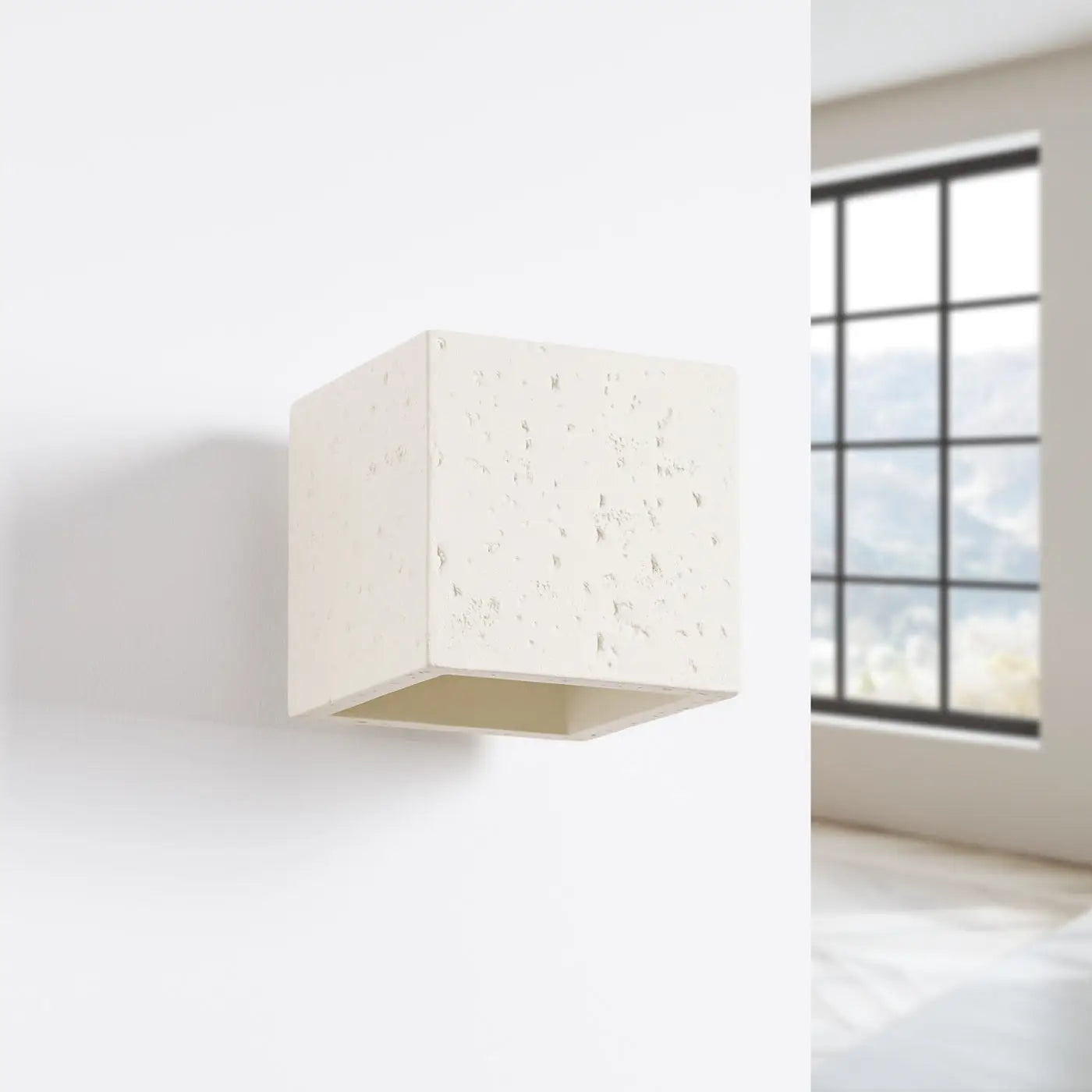 Applique Murale Design - Quad Béton (Beige)