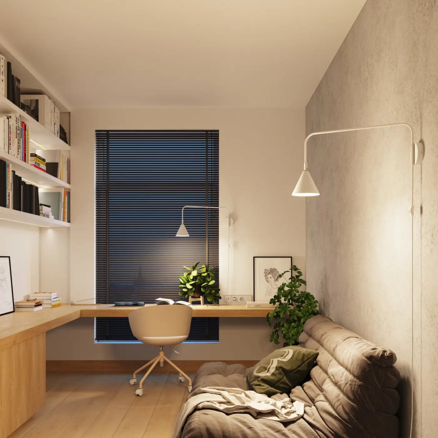 Applique Murale Design - Nox (Blanc)