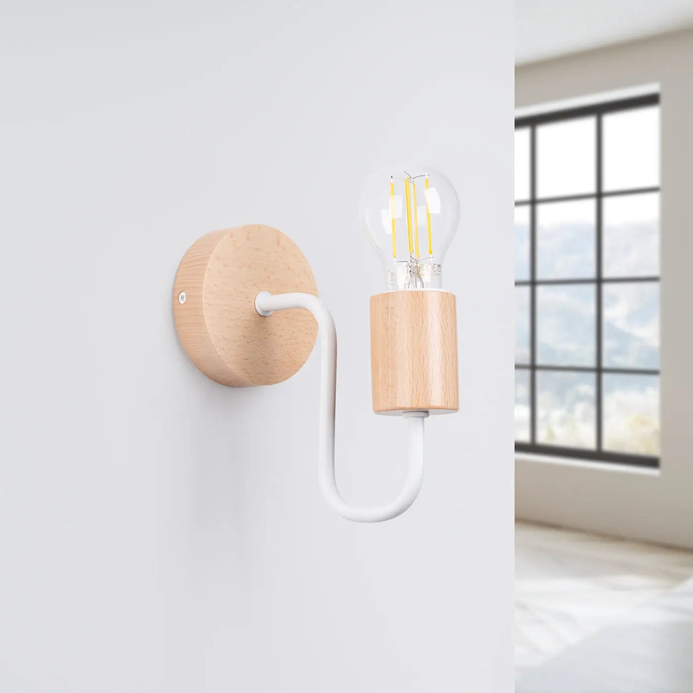 Applique Murale Design en Bois - Timbo (Blanc)