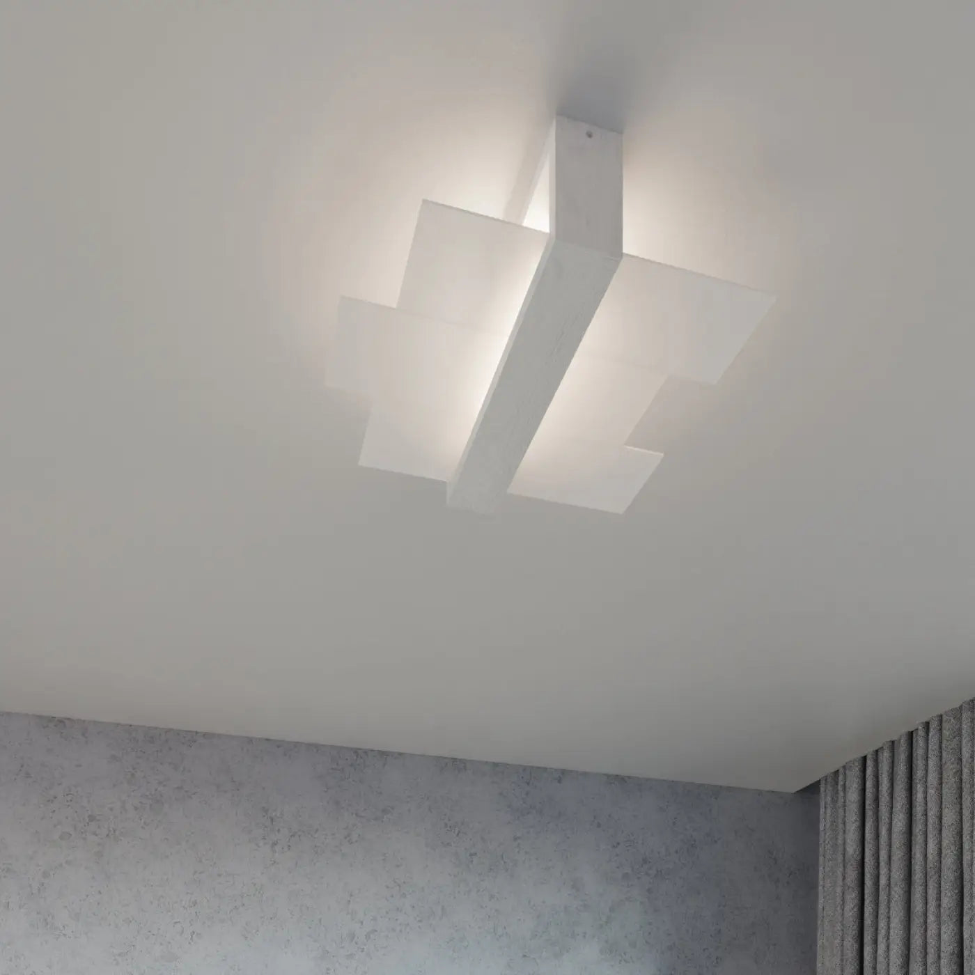 Applique Murale Design en Bois - Feniks 1 (Blanc)