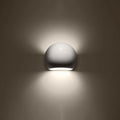 Applique Murale Design en Verre - Globe Vernie (Blanc Brillant)