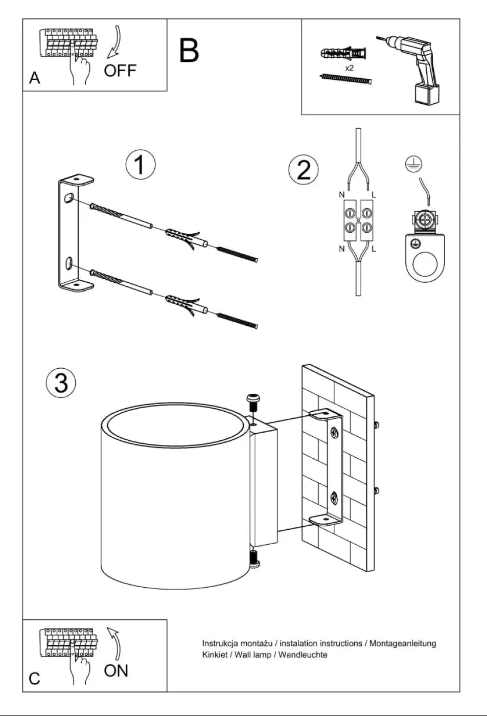 Applique Murale Minimaliste - Vici