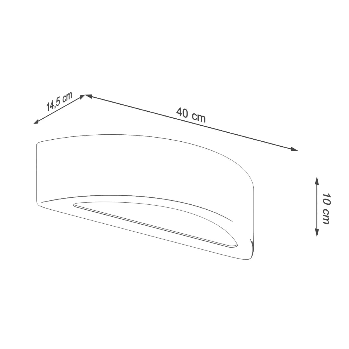 Applique Murale Design - Atena (Béton)