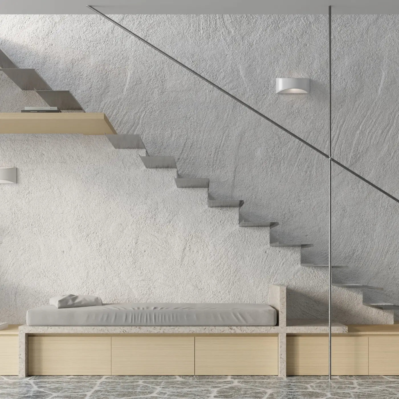 Applique Murale vernie Moderne - Vixen (Blanc Brillant)