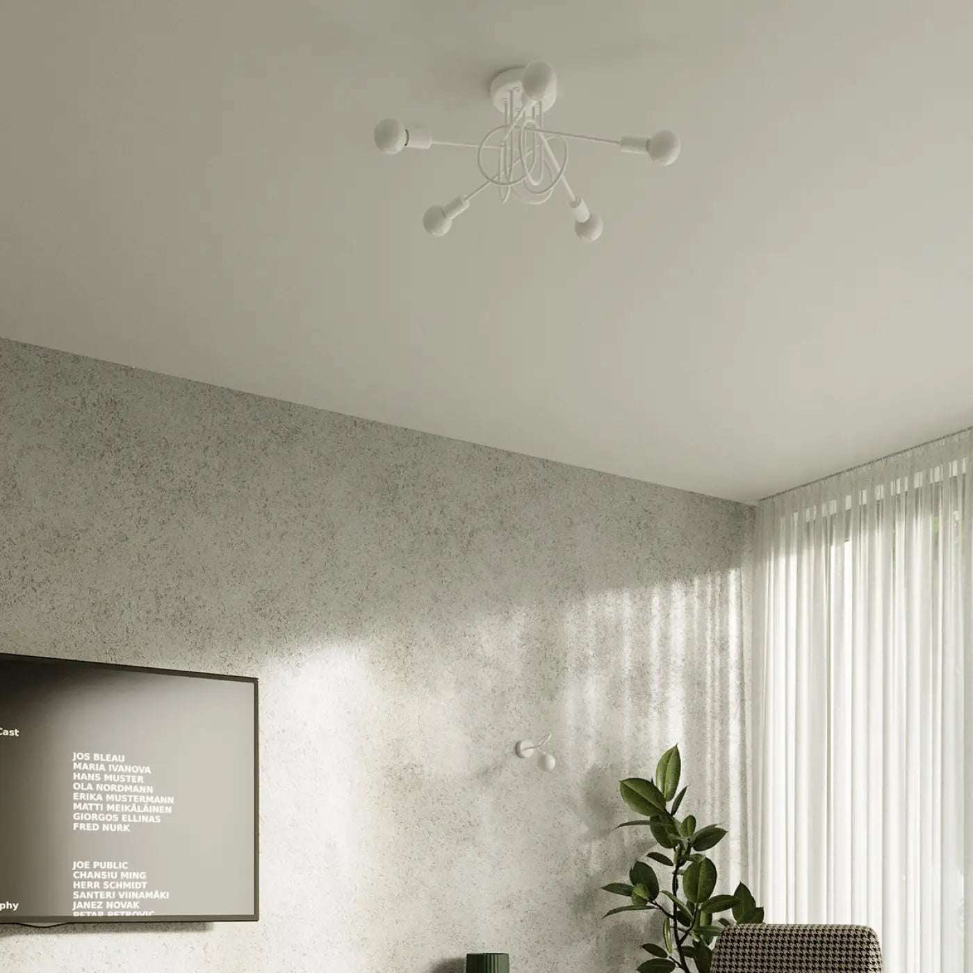 Applique Murale Design - Loop (Blanc)