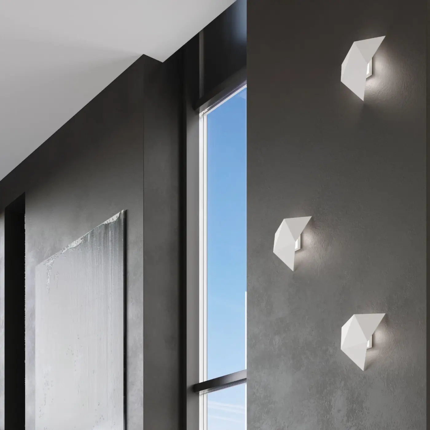 Applique Murale Design - Solido (Blanc)