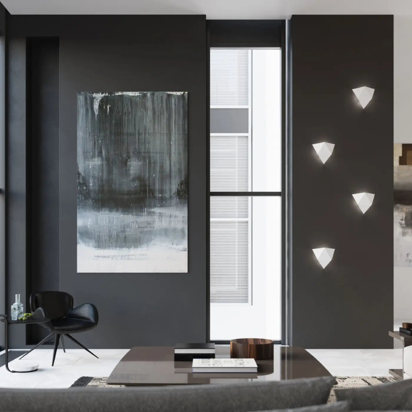 Applique Murale Design - Solido (Blanc)