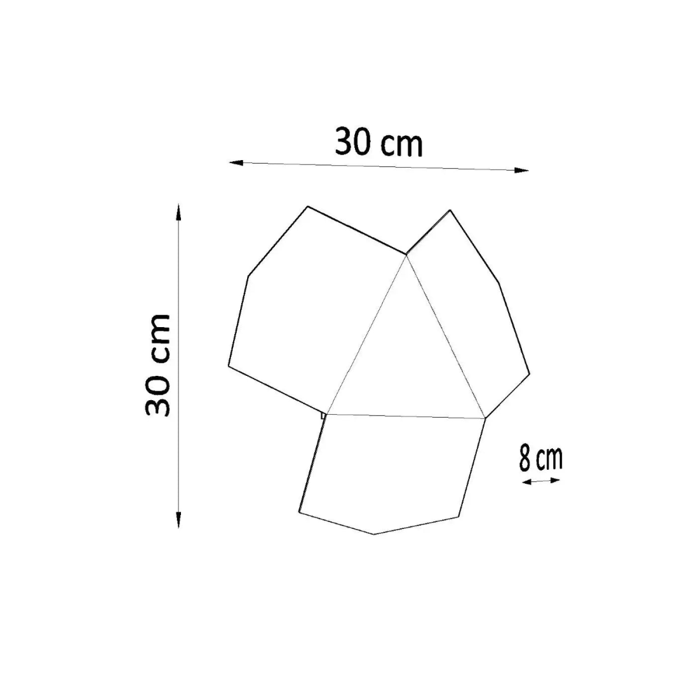 Applique Murale Design - Tre (Blanc)