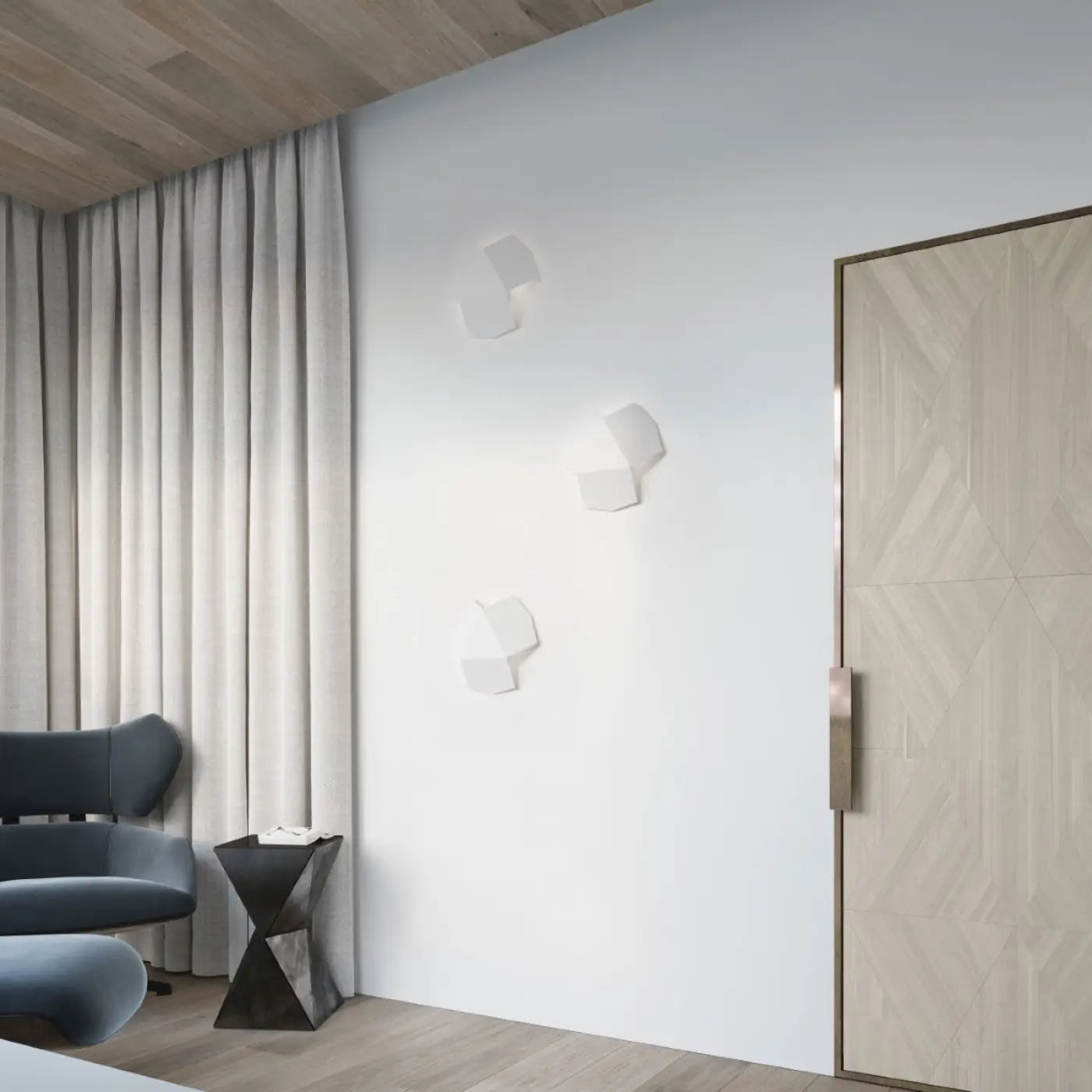 Applique Murale Design - Tre (Blanc)