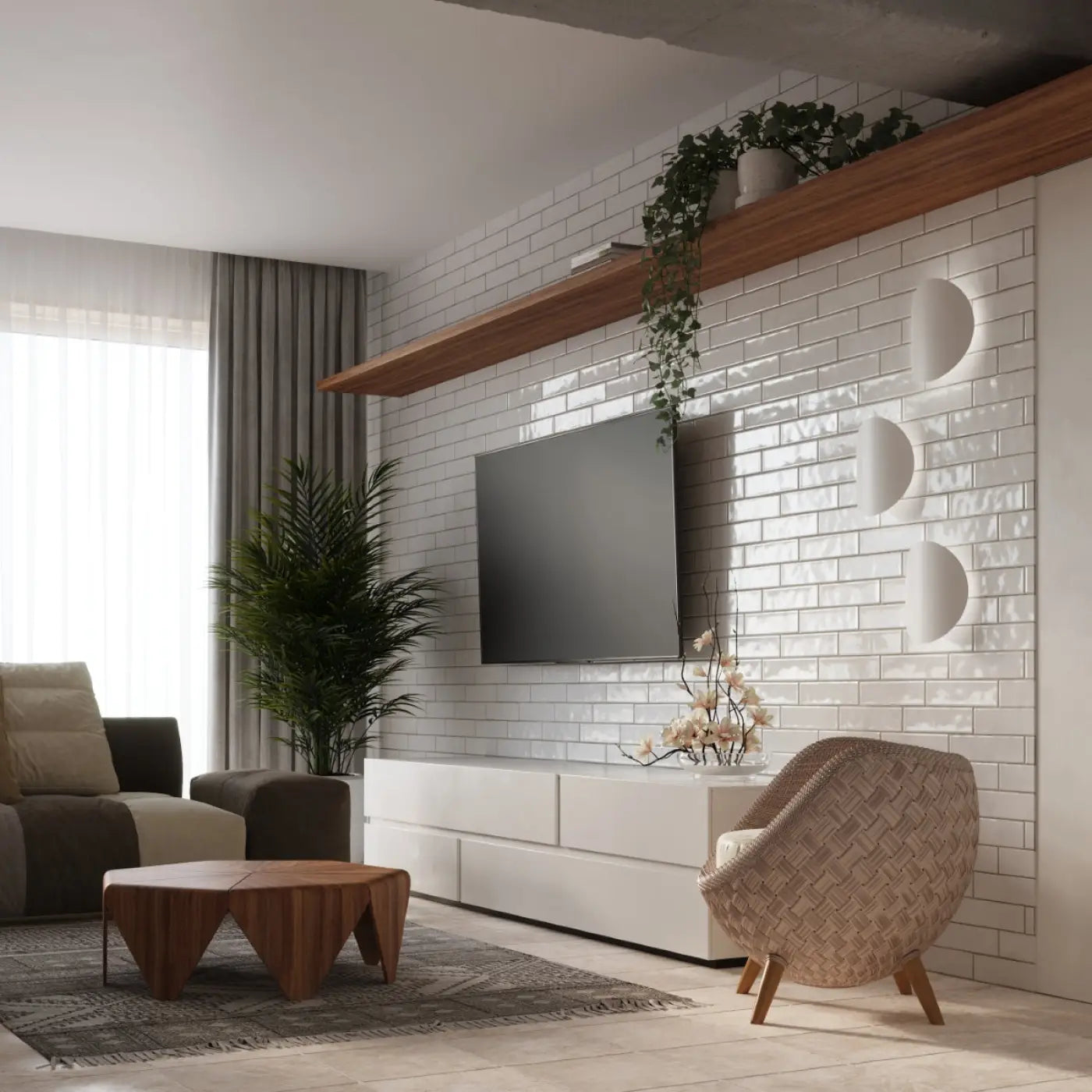 Applique Murale Design - Senses (Blanc)