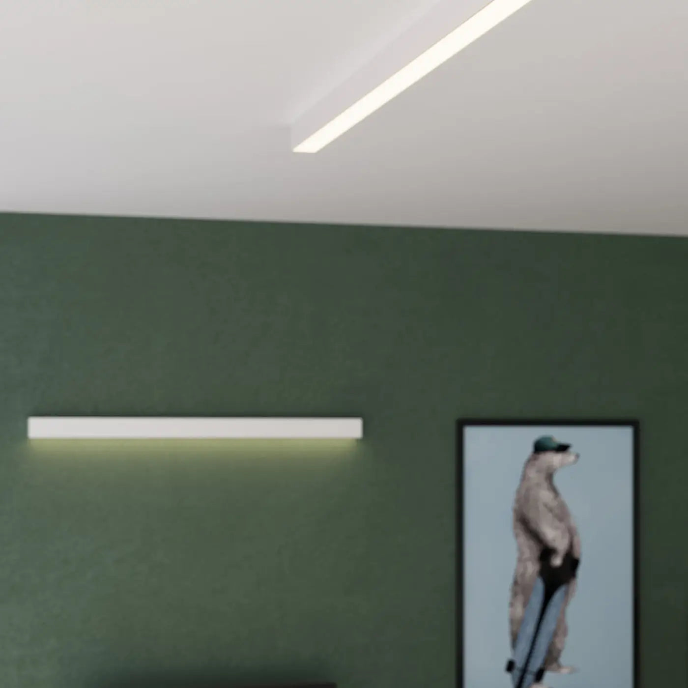 Applique Murale Moderne - Pinne 90 4000K (Blanc)