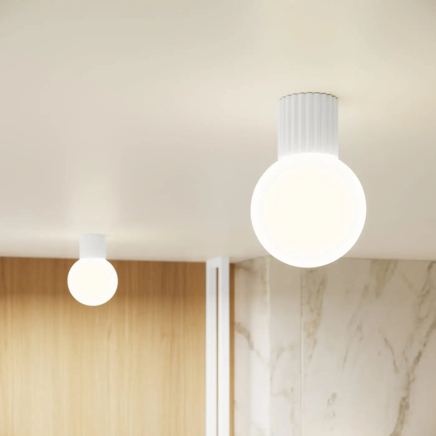 Applique Murale Moderne - Halo (Blanc)
