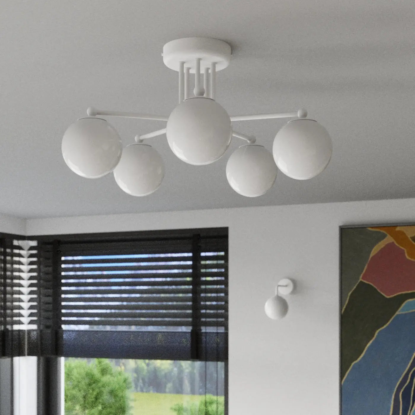 Applique Murale Moderne en Verre - Astral 1 (Blanc)