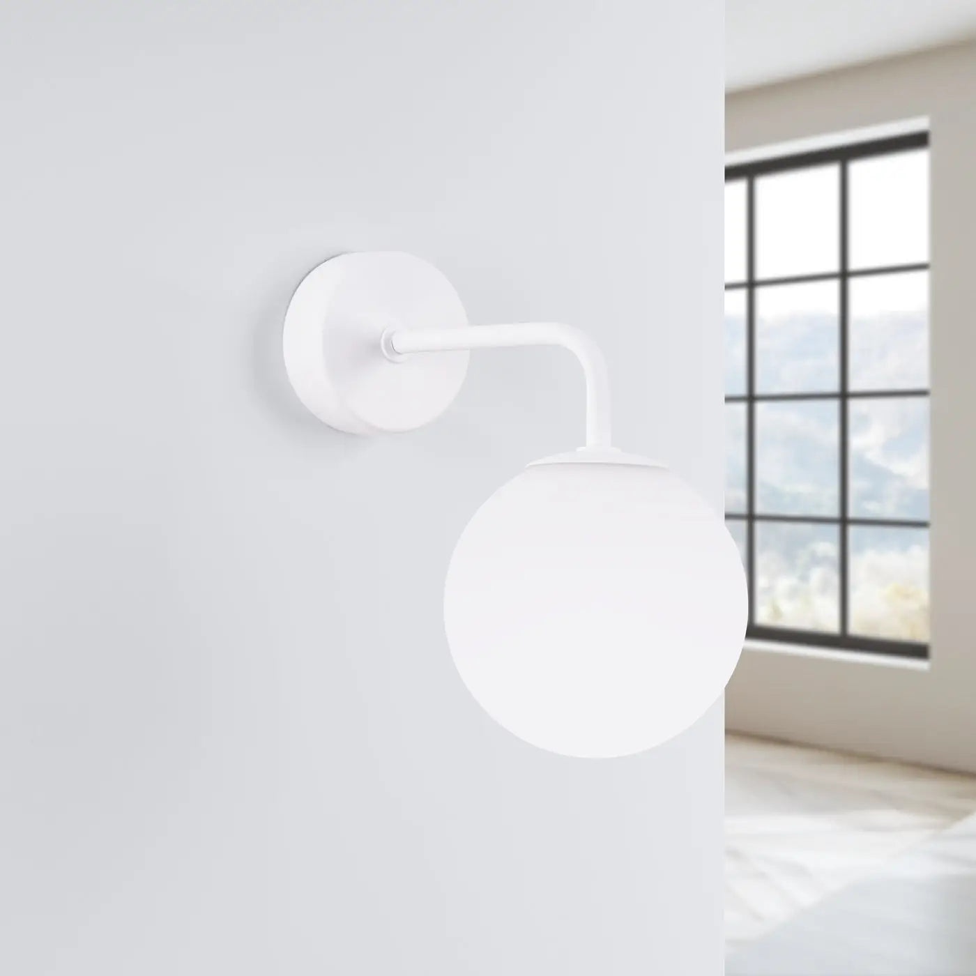 Applique Murale Moderne en Verre - Astral 1 (Blanc)