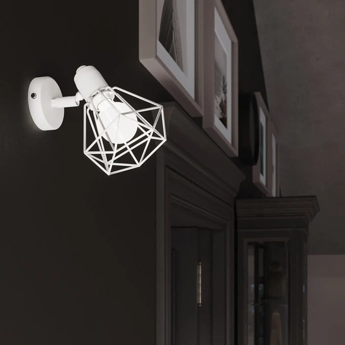 Applique Murale Design en Metal - Artemis 1 (Blanc)