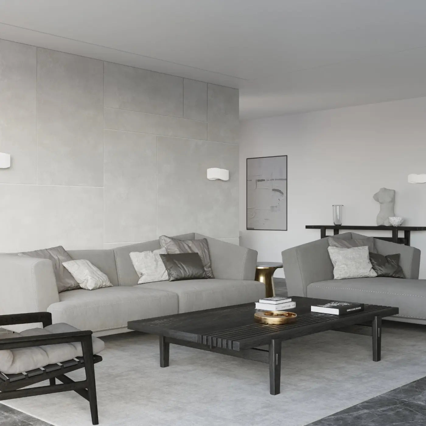 Applique Murale Moderne - Tila 40 (Blanc)