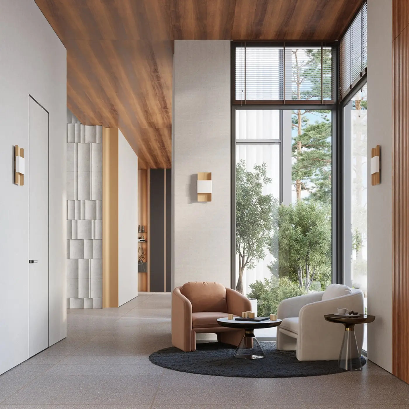 Applique Murale Design - Durlin (Or/Blanc)