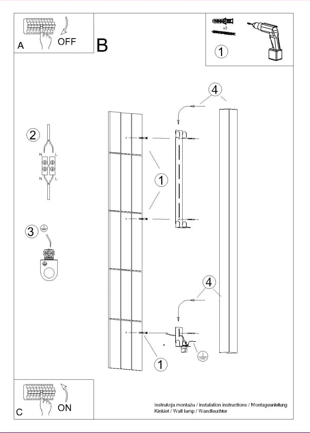 Applique Murale Design - Freya 150 (Blanc)