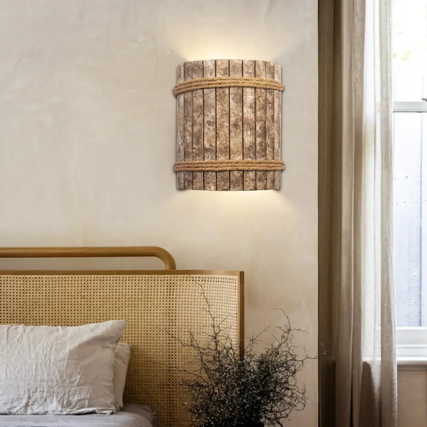 Applique Murale Boheme en Rotin - Yael