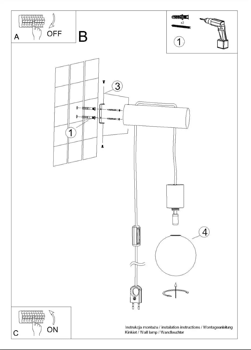 Applique Murale en Bois - Nibmi G9 (Avec Interrupteur)