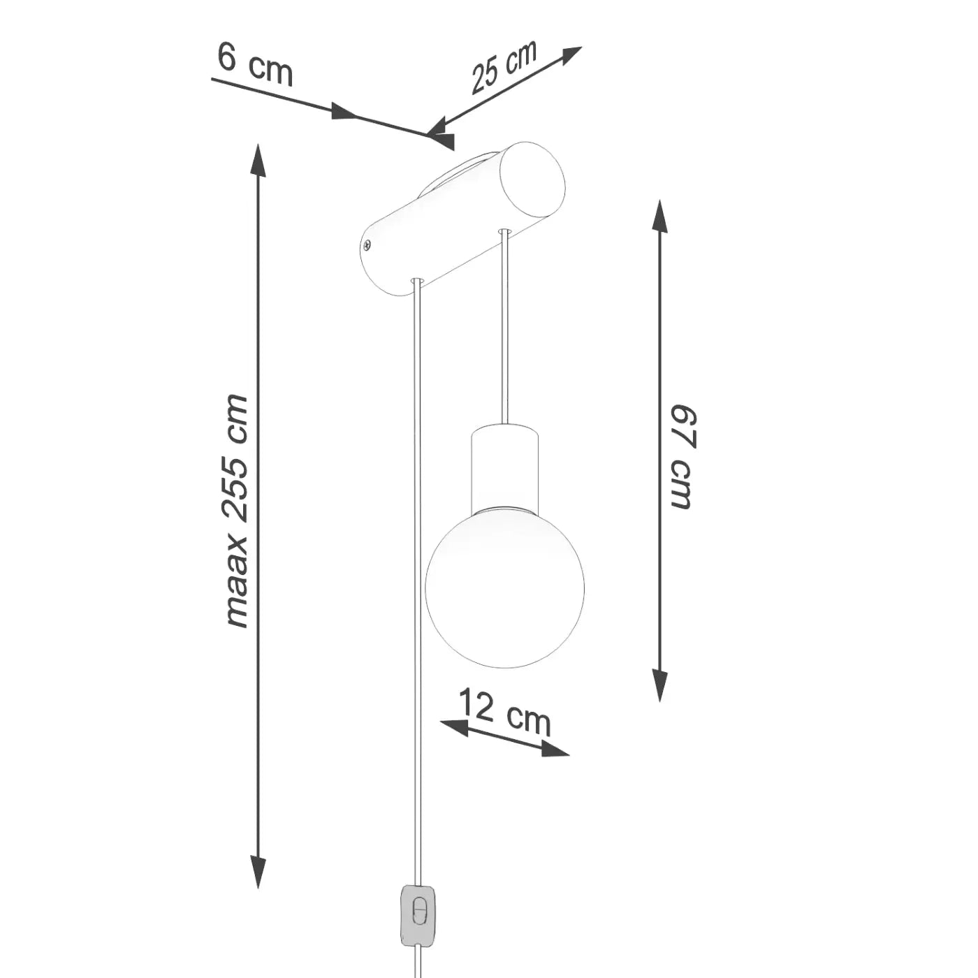 Applique Murale en Bois - Nibmi G9 (Avec Interrupteur)