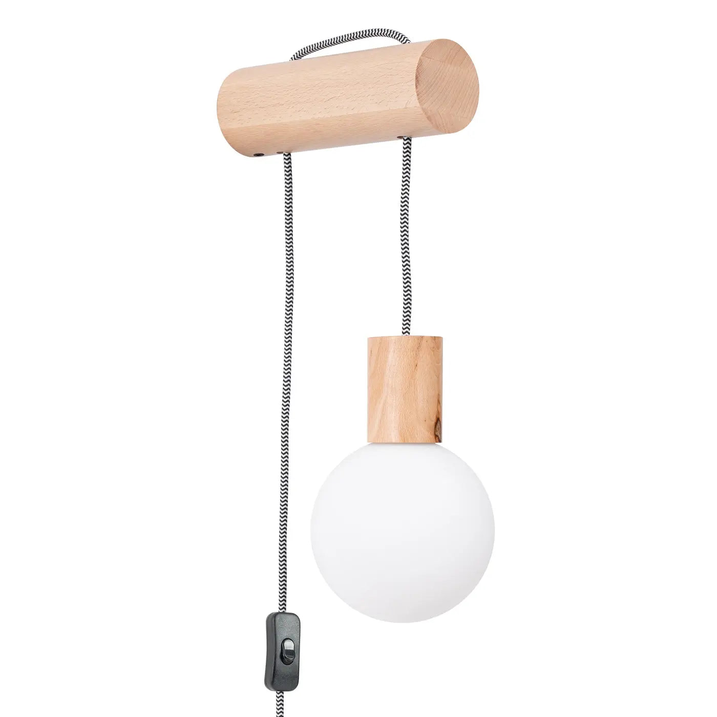 Applique Murale en Bois - Nibmi G9 (Avec Interrupteur)
