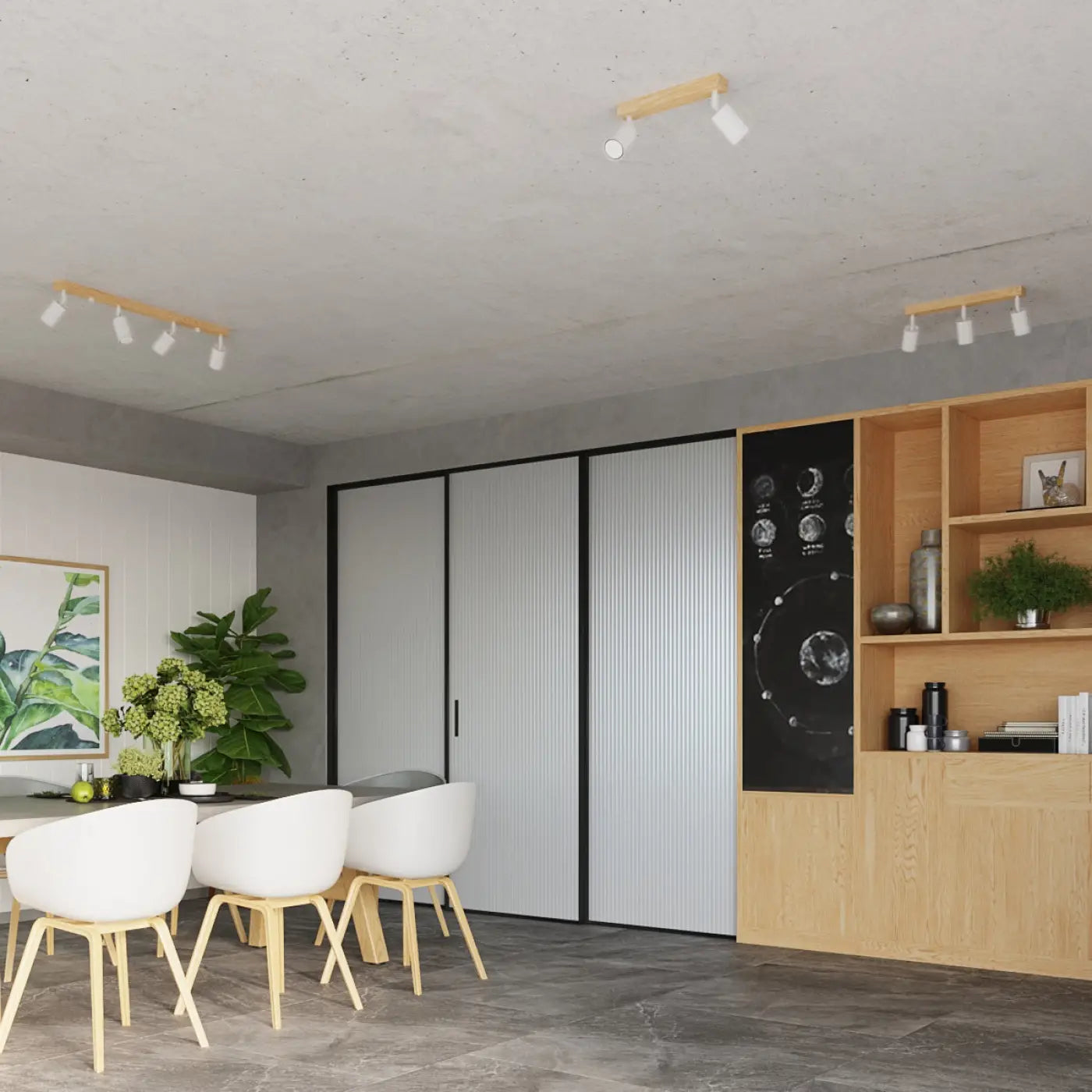 Applique Murale Moderne en Bois - Verdo (Blanc)