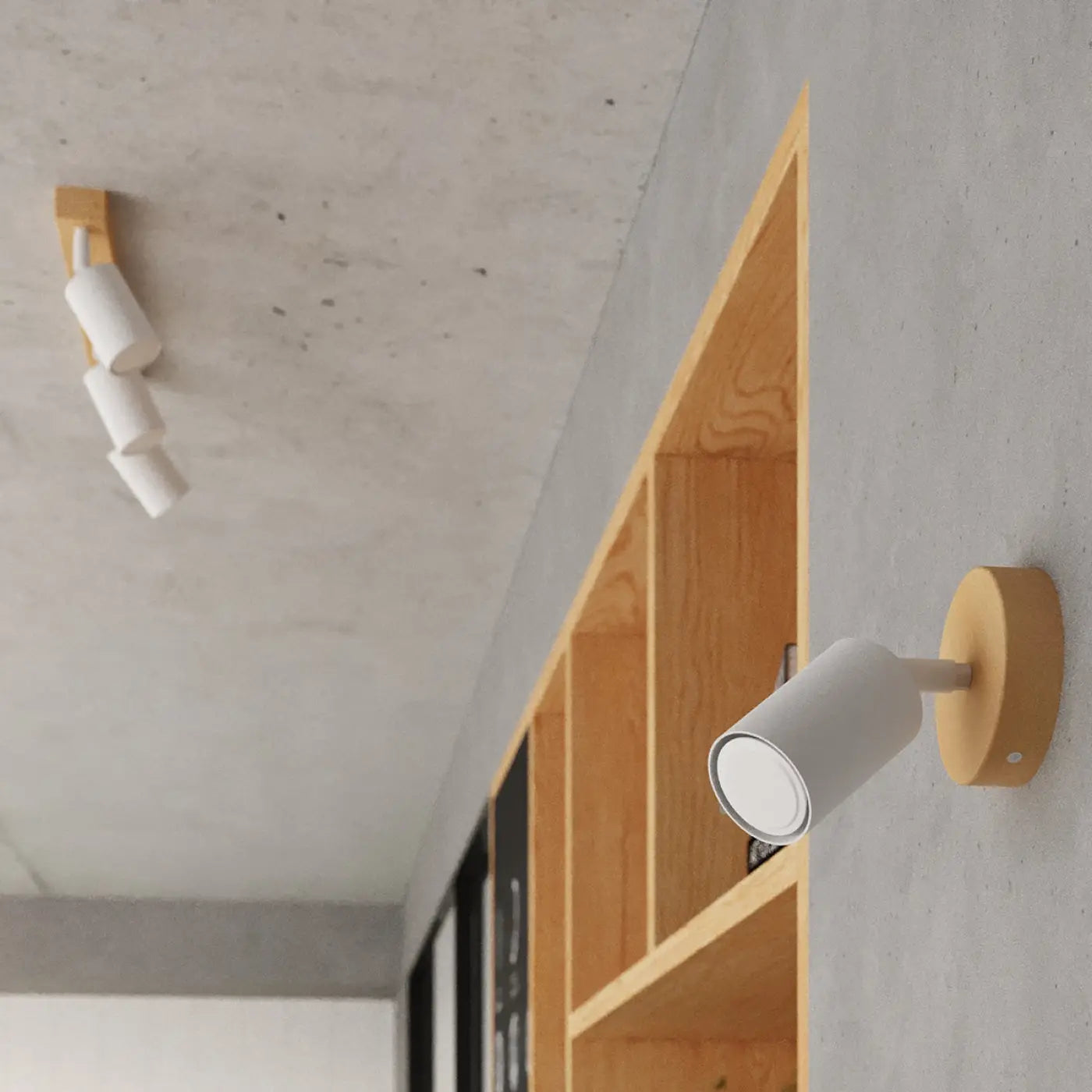 Applique Murale Moderne en Bois - Verdo (Blanc)