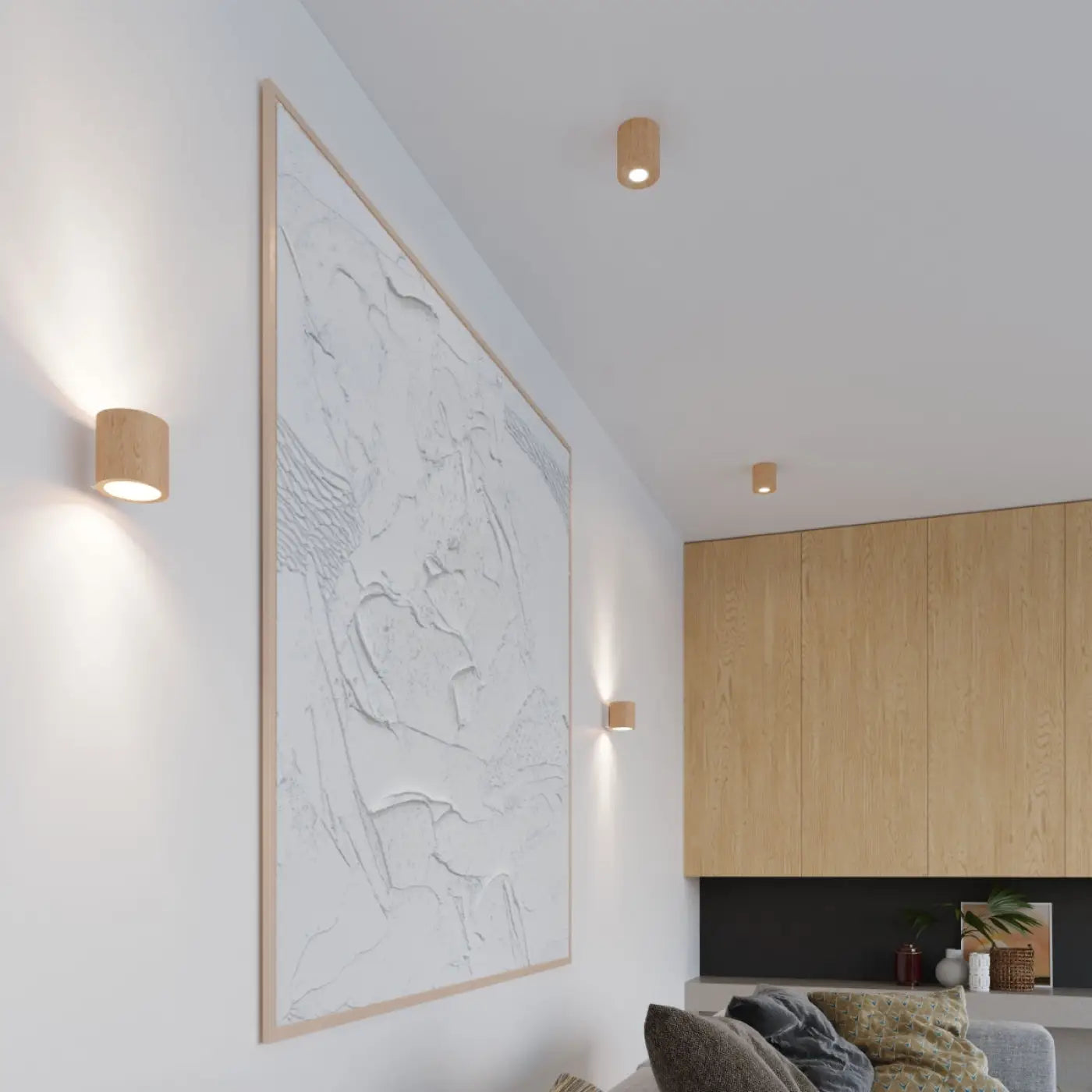 Applique Murale Design en Bois - Orbis (Bois Naturel)