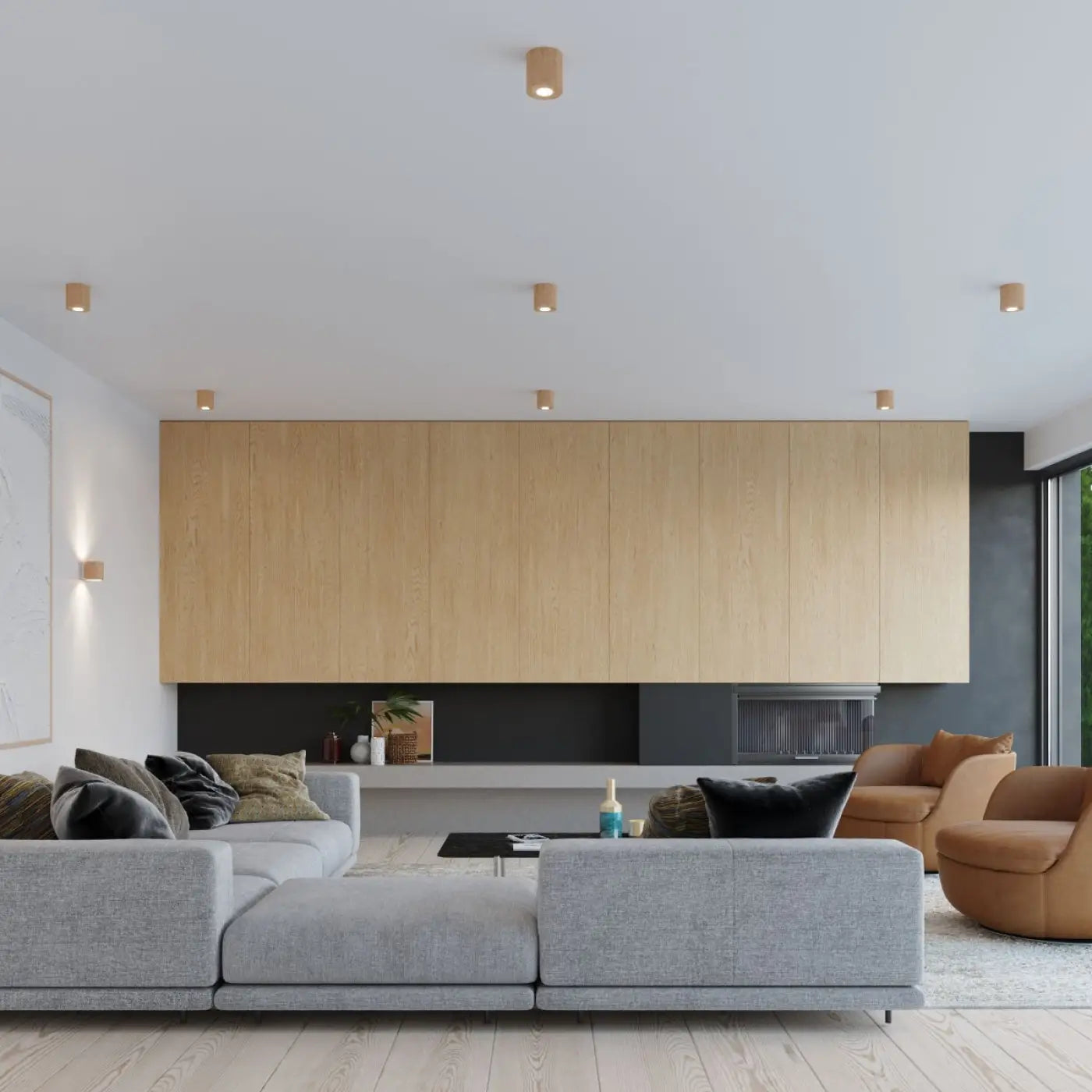 Applique Murale Design en Bois - Orbis (Bois Naturel)
