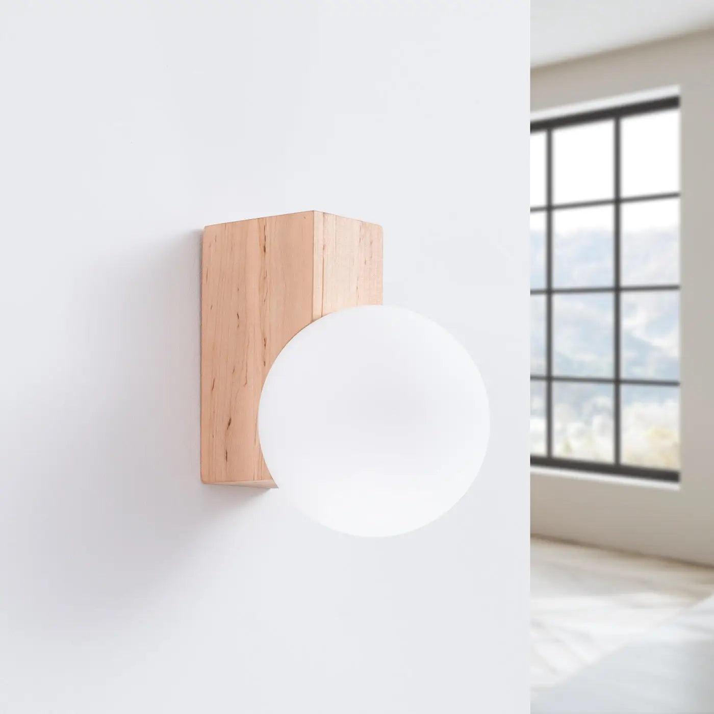 Applique Murale Design en Bois - Bulbo (Bois Naturel)