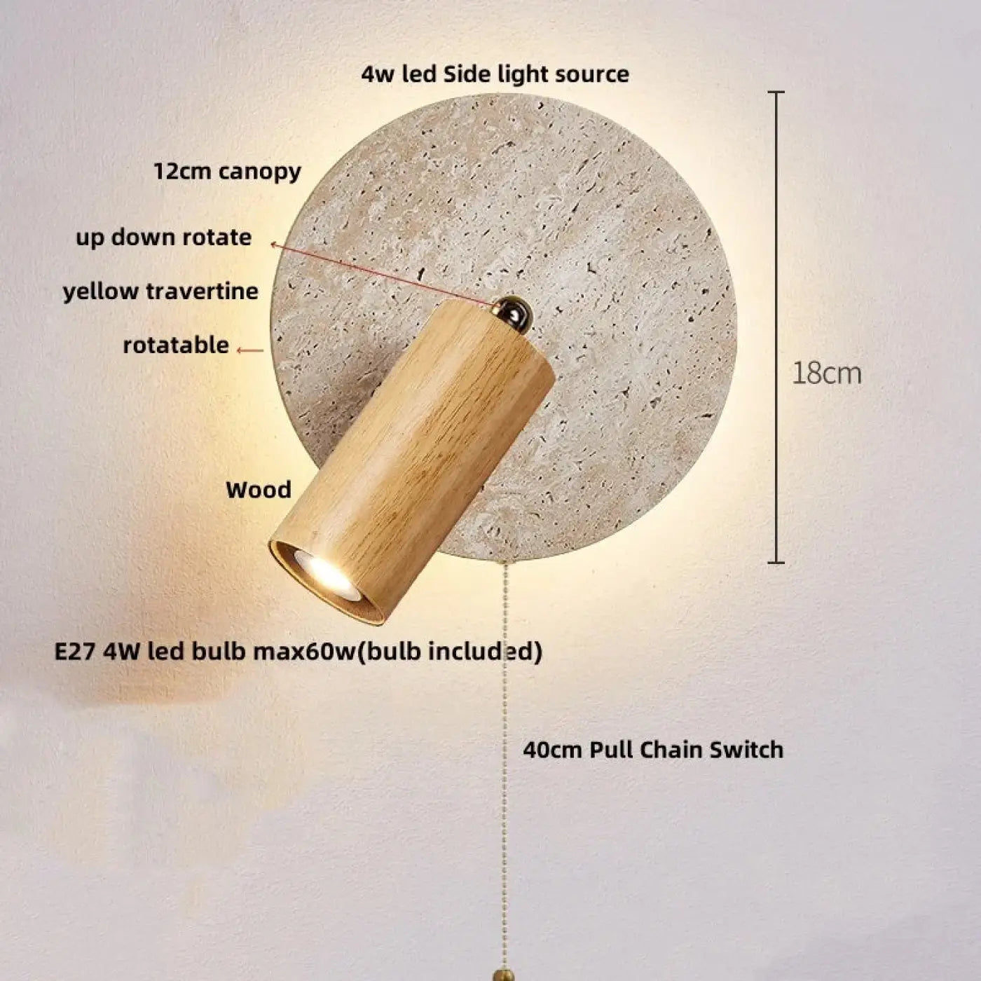Applique Murale en Bois - Drutyre