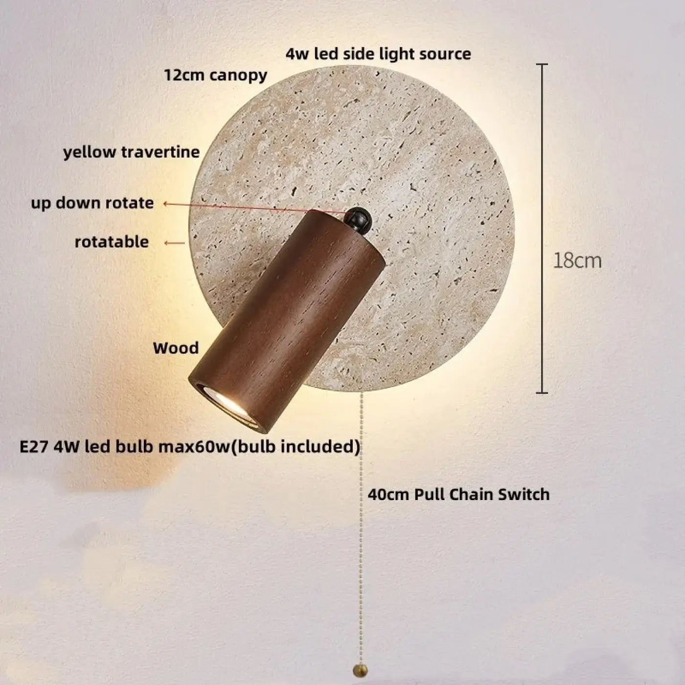Applique Murale en Bois - Drutyre