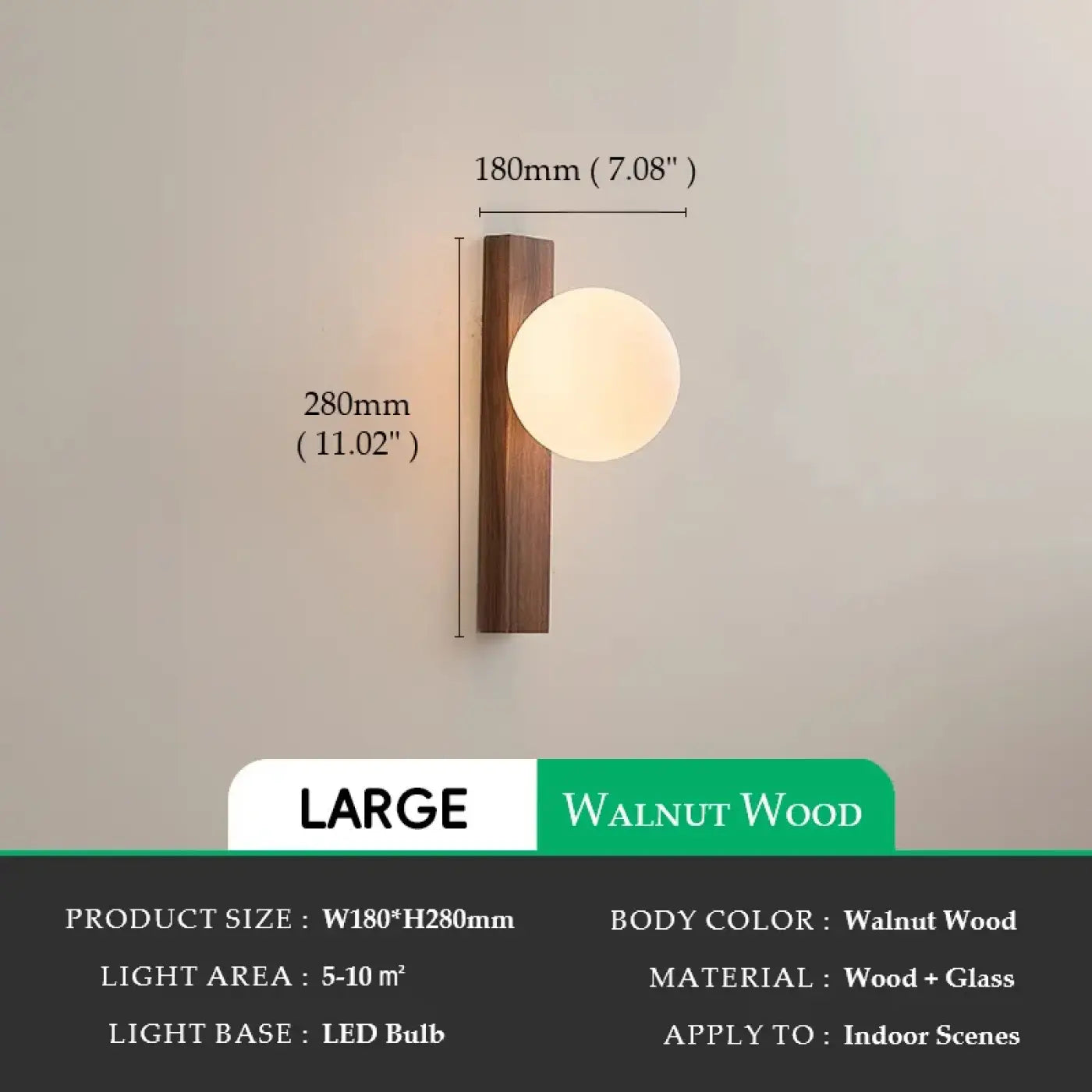 Applique Murale Moderne en Bois - Pheres