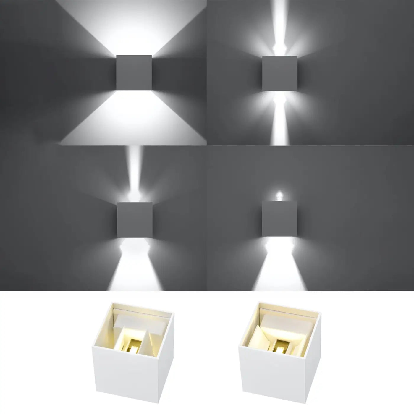 Applique Murale LED IP54 Moderne - Luca (Blanc)