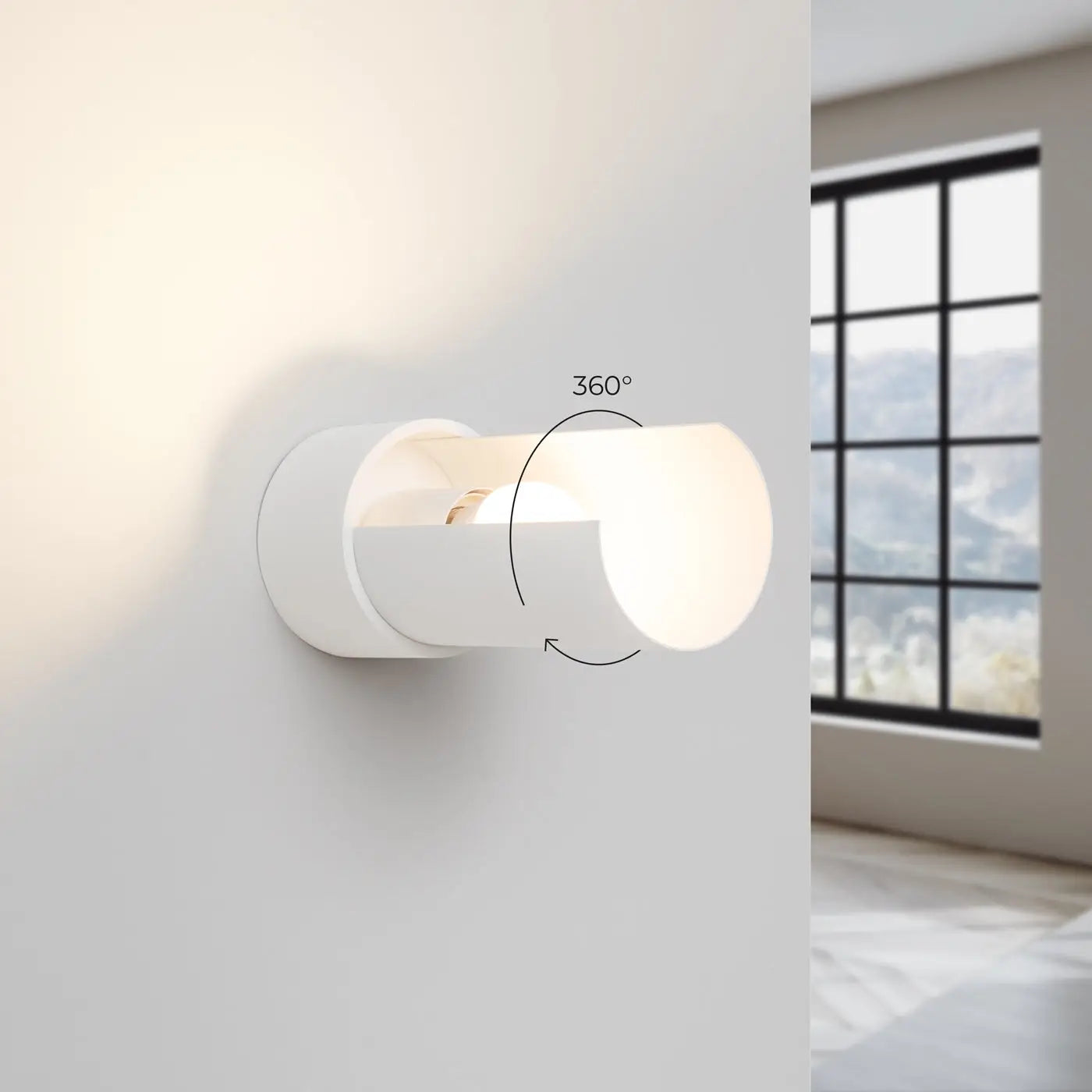 Applique Murale Design - Flash (Blanc)