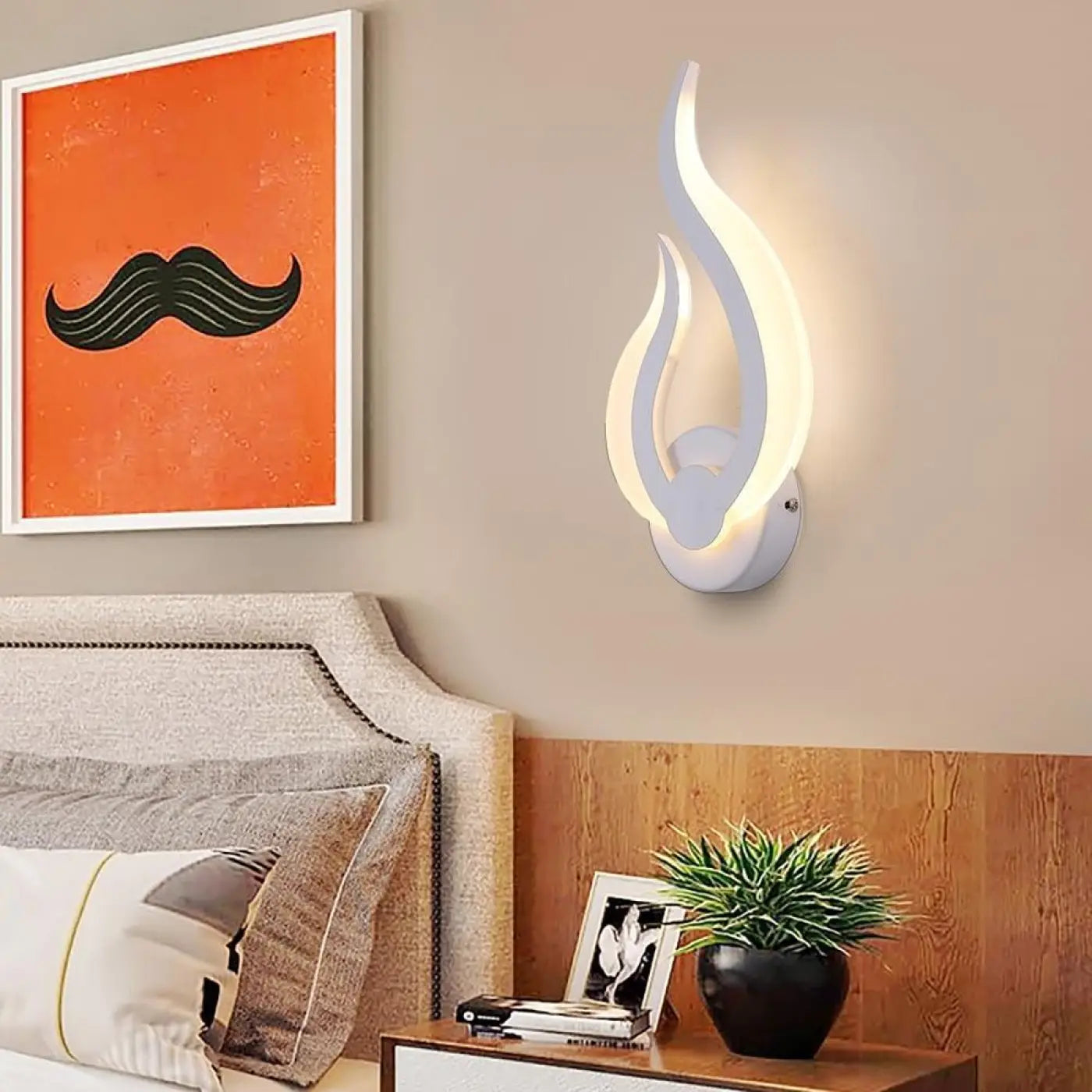 Applique Murale Design - Flamme