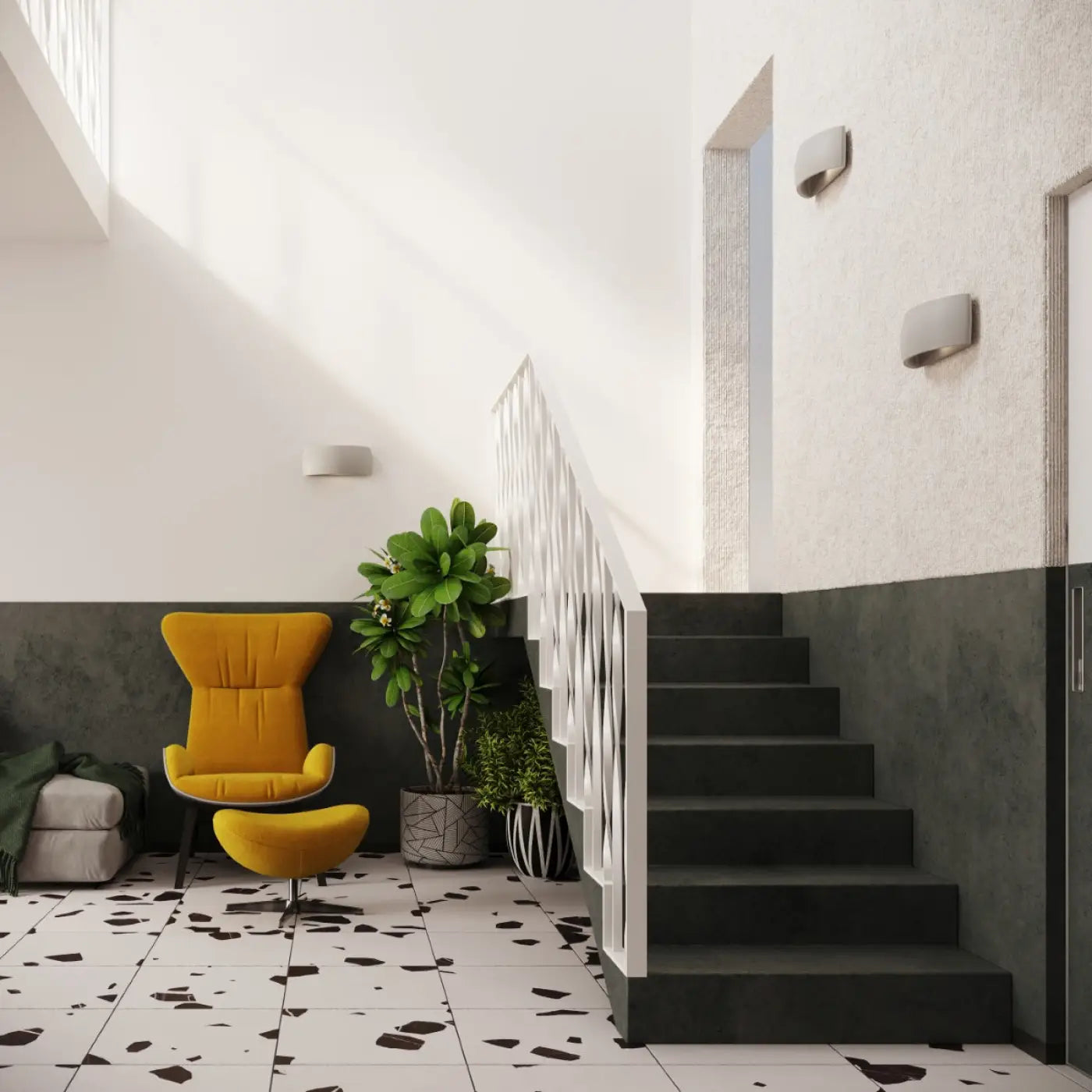 Applique Murale Design - Pontius (Gris)