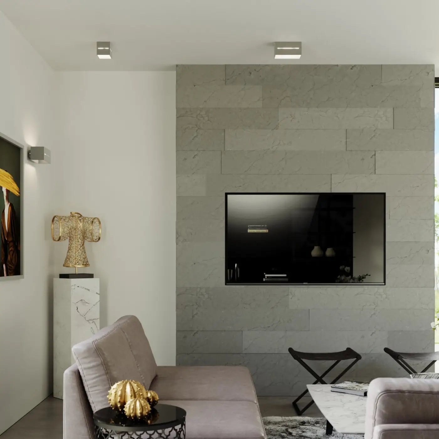 Applique Murale Design - Lobo (Gris)