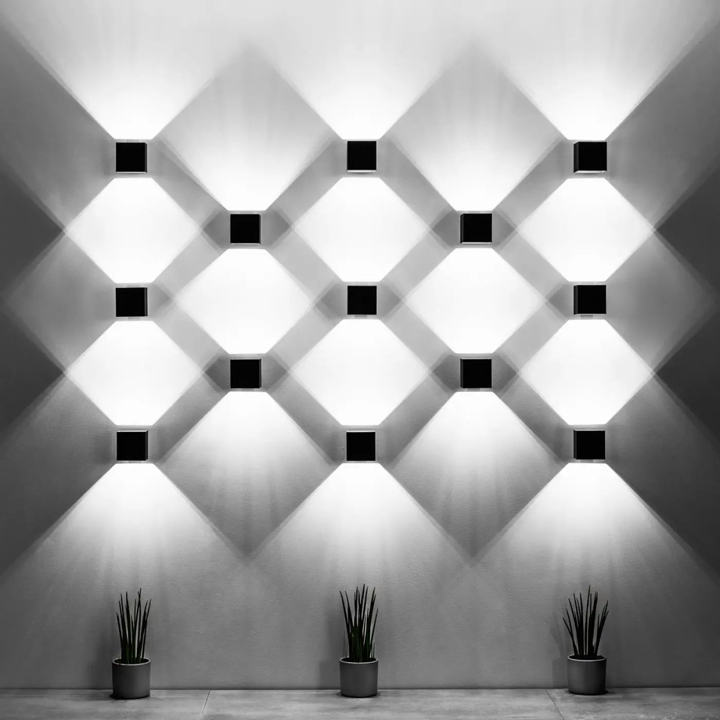 Applique Murale Moderne - Quad 1 (Blanc)