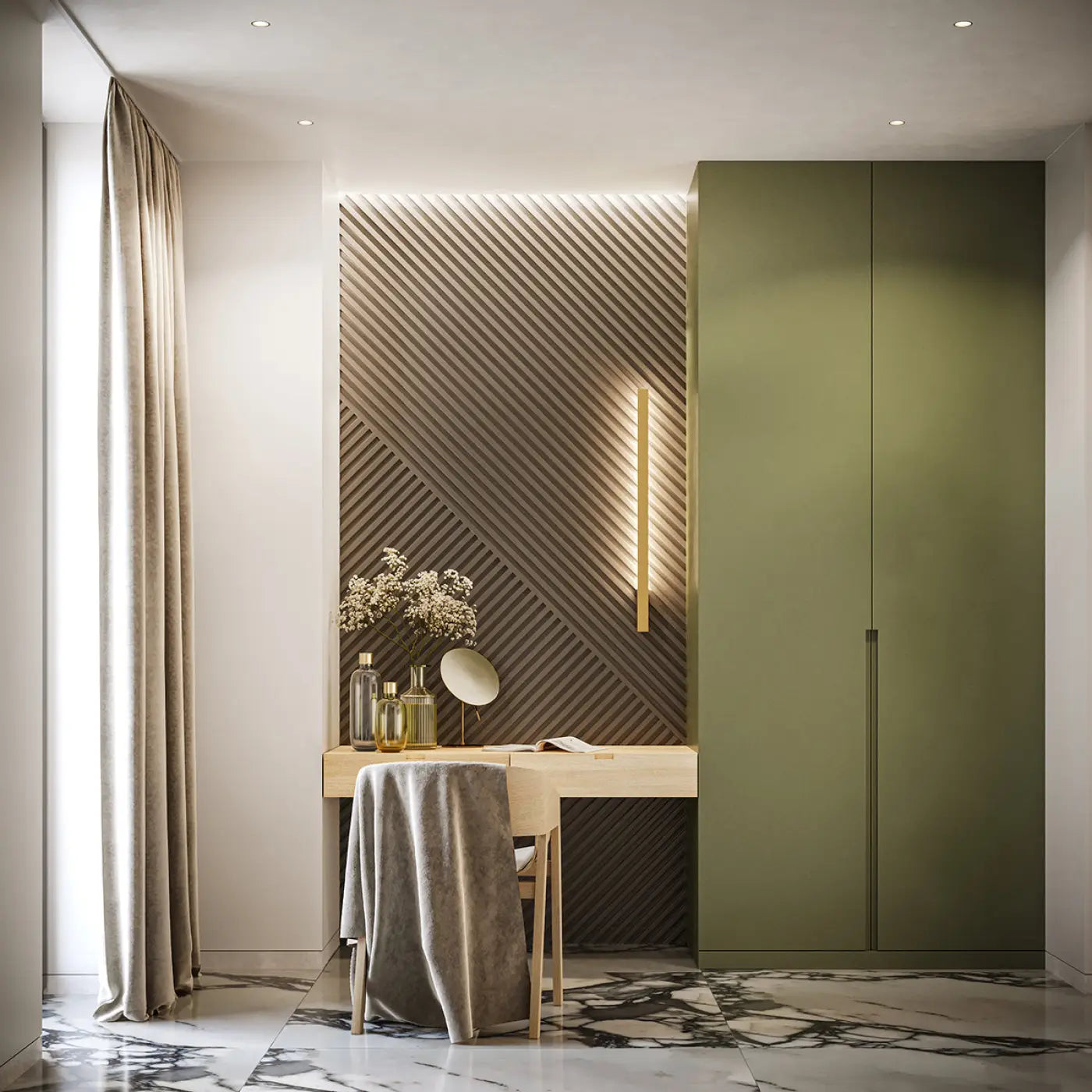 Applique Murale Design - Lahti L 3000K (Doré)