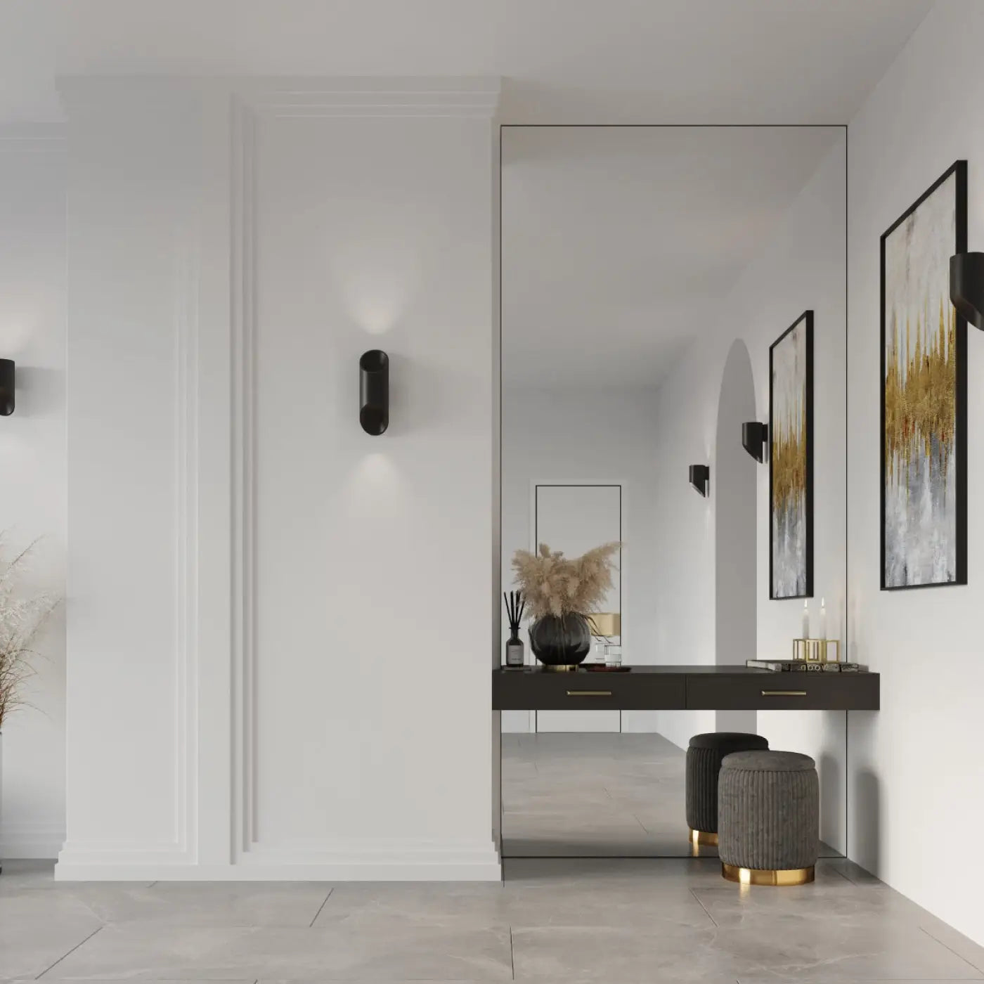 Applique Murale Design - Penne 30 (Noir)