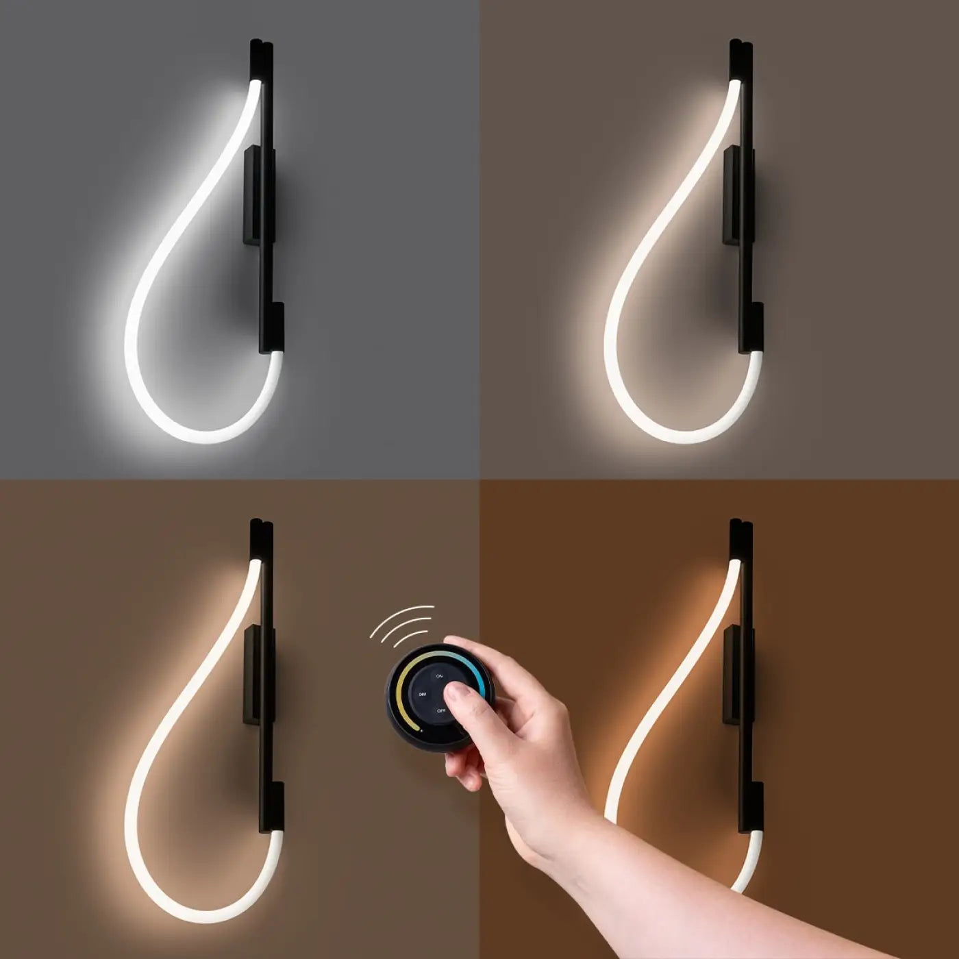 Applique Murale - Galakse Led 2700-6500K (Noir)
