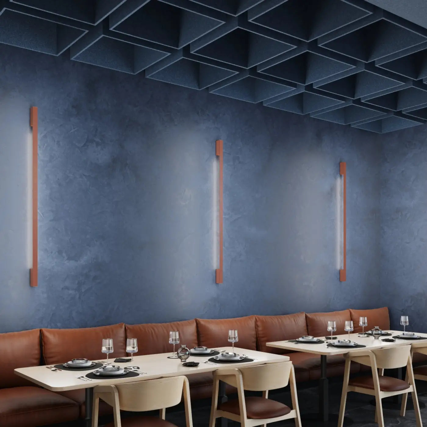 Applique Murale Design - Sappo 120 Led 3000K (Rouge Ocre)