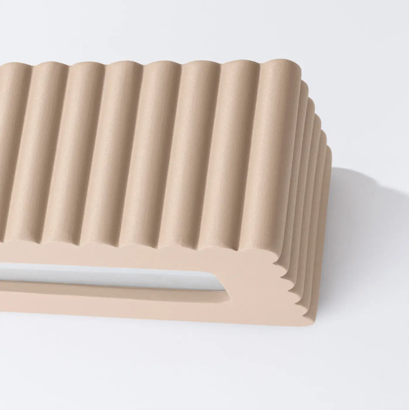 Applique Murale Design - Rigata (En Céramique Taupe)