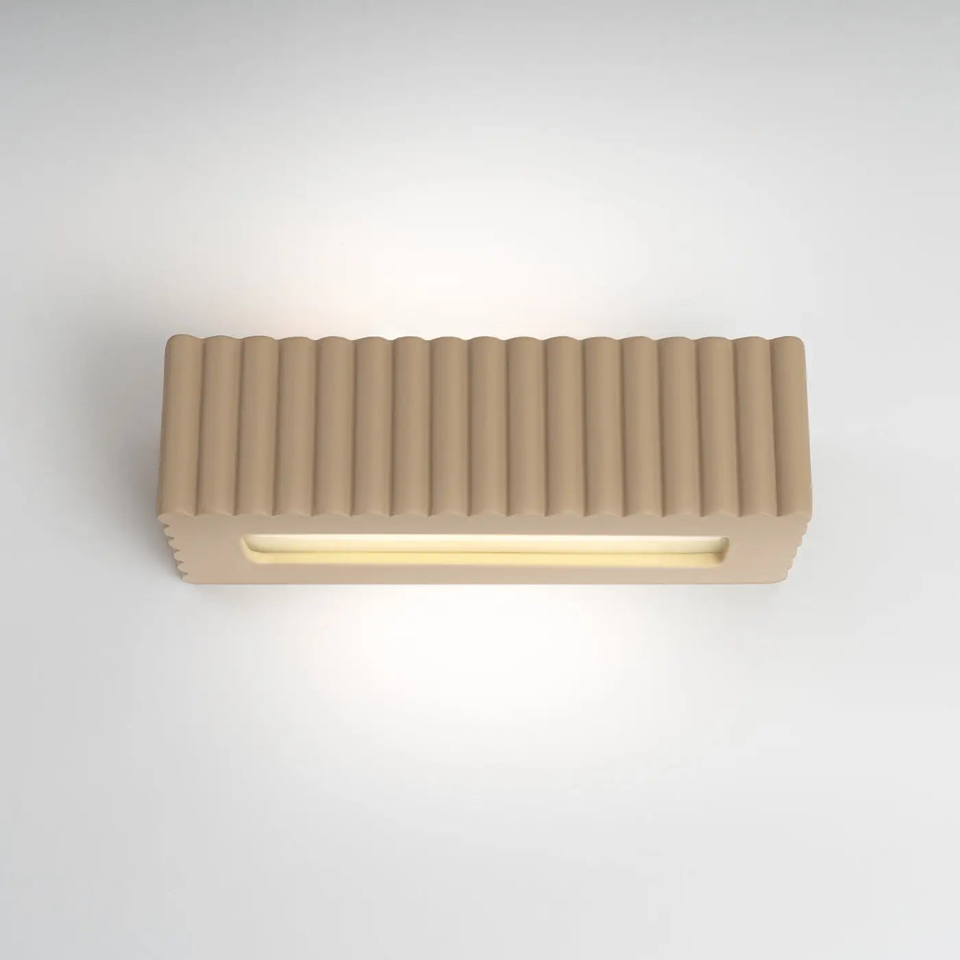 Applique Murale Design - Rigata (En Céramique Taupe)