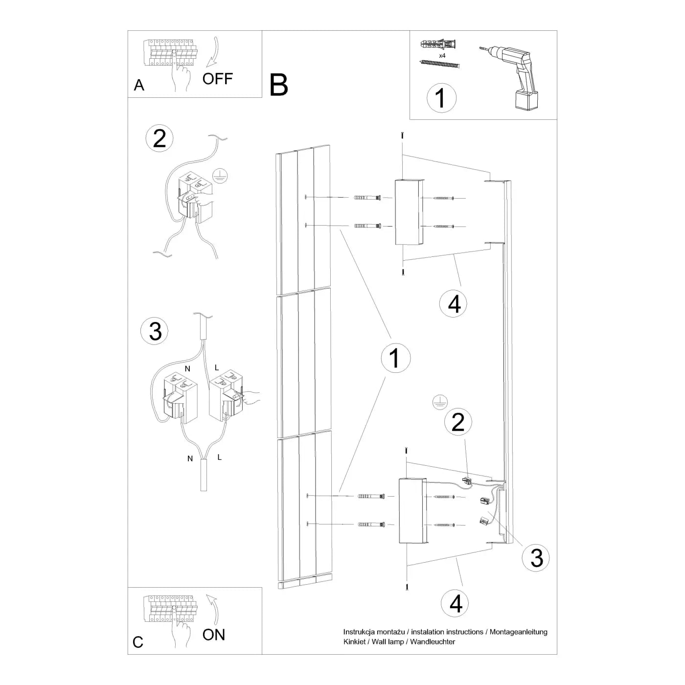 Applique Murale Design - Sappo 120 Led 3000K( Vert Olive)