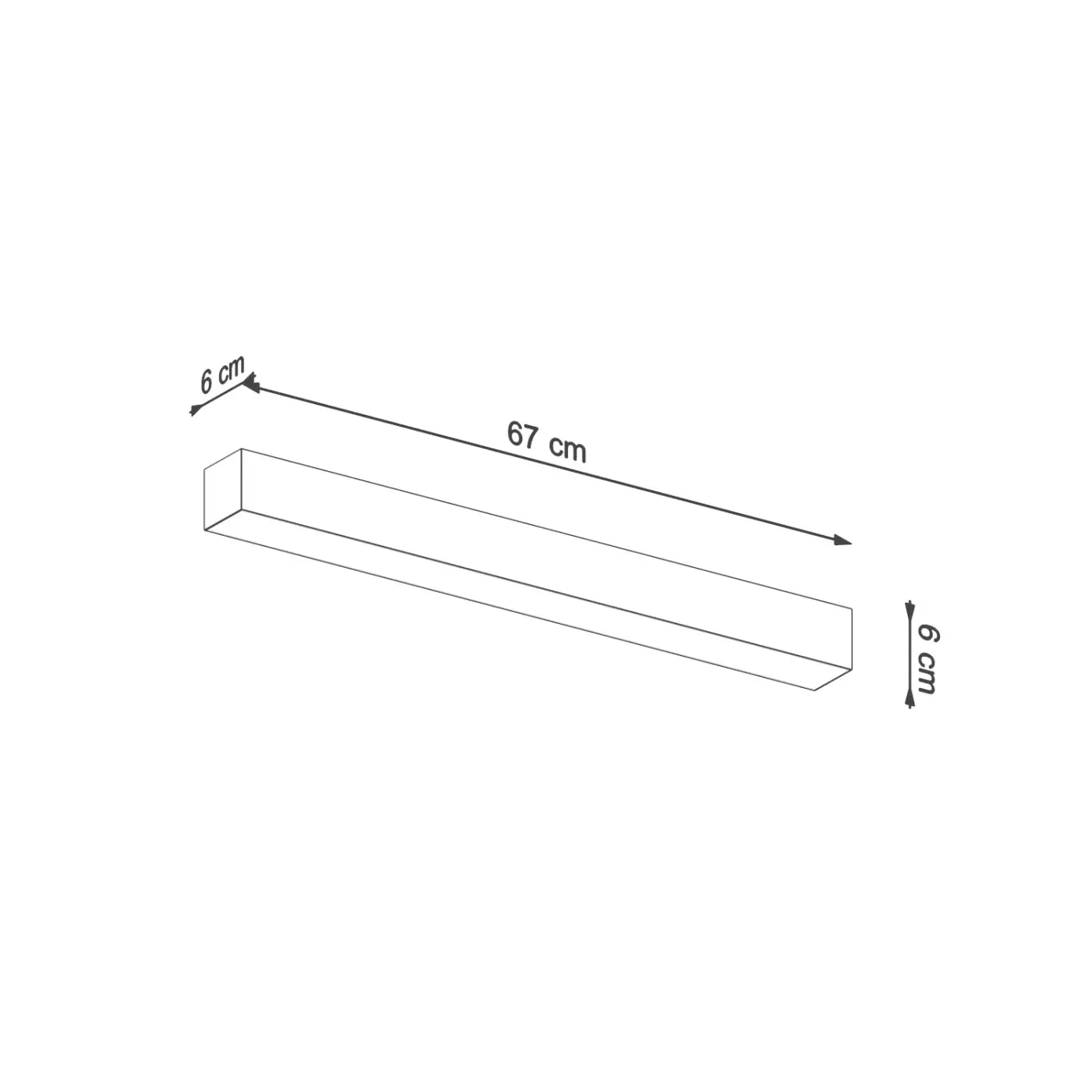 Applique Murale - Pinne 67 3000K (Gris)
