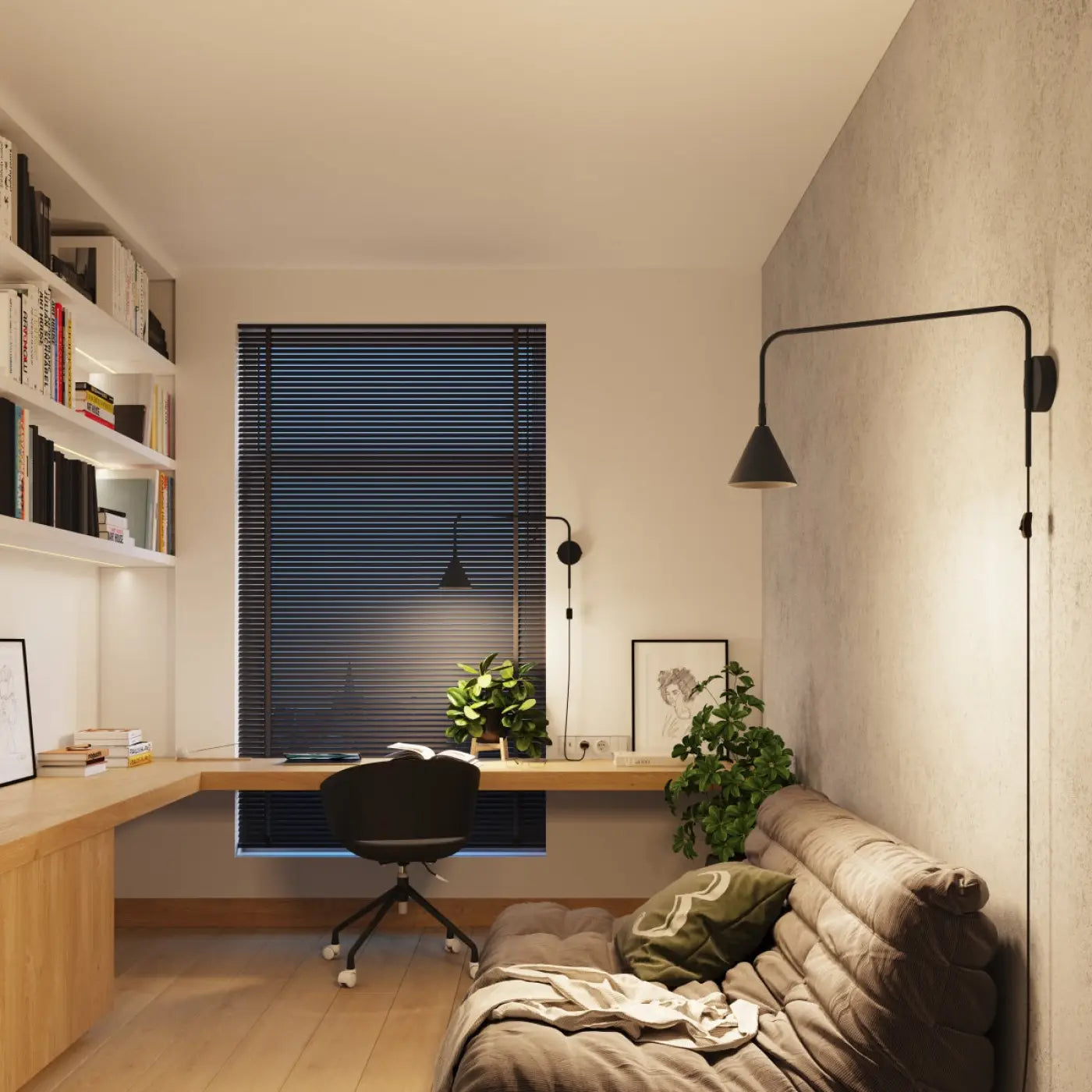 Applique Murale Design - Nox (Noir)